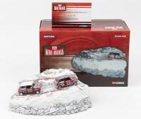 MINI DIORAMA: 1:36 scale Corgi Mini Mania CC99196 Mini Cooper Winter Monte Carlo Classic Rally Diorama and 2 Model Set, Limited Edition No 1040 of 2,100, Certificate of Authenticity, boxed..