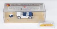 MINI MOKE: 1:43 Trax Top Gear 1977 Leyland Mini Moke Californian, white with blue seats, boxed.
