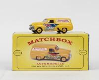 MATCHBOX COLLECTIBLES: 1:43 scale Matchbox Collectibles Models of Yesteryear Yellow 1955 Holden FJ/2104 "Automodels" Panel van, boxed.