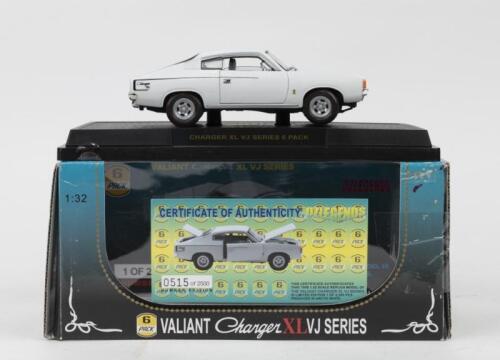 110 · OZ LEGENDS: 1:32 scale Oz Legends Arctic White Chrysler Valiant Charger XL VJ Series 6 Pack Coupe, No 515 of 2500, Certificate of Authenticity, boxed.