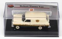 TRAX: 1:43 scale Trax TR93 Series Black and Cream Robert Timms 1958 Holden FC Panel Van, no C of A, clear cased.