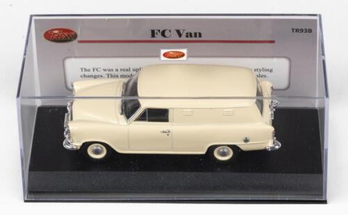 TRAX: 1:42 scale Trax TR93B Series Cream 1958 Holden FC Panel Van, no C of A, clear cased.