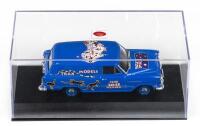 TRAX: 1:43 Trax Vibrant Blue 1958 Holden FC Panel Van 2015 Club Member Model, Limited Edition but no C of A, clear boxed.