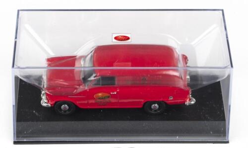 TRAX: 1:43 Trax Red 1958 Holden FC Panel Van 2019 Club Member and Royal Mail Model, Limited Edition but no C of A, clear boxed.