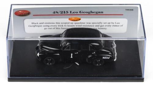 TRAX TRR: Trax TRR30B Black Leo Geoghegan Holden 48/215 Sedan, no C of A, clear boxed.