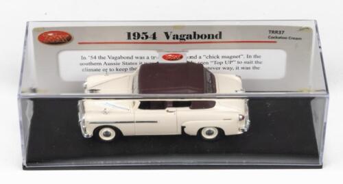 TRAX TRR: 1:43 Trax TRR37 Cockatoo Cream and Maroon 1954 Vauxhall Vagabond Convertible, no C of A, clear boxed.