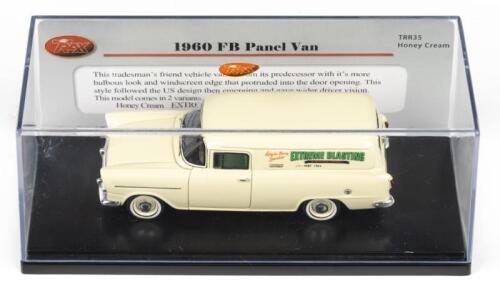 TRAX TRR: 1:43 Trax TRR35 Honey Cream 1960 Holden FB Panel Van, no C of A, clear boxed.