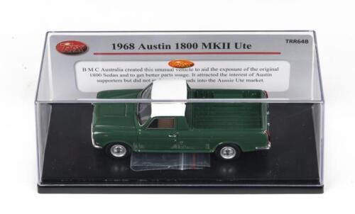 TRAX TRR: 1:43 Trax TRR64B Green and White 1968 Austin 1800 MKII Ute, no C of A, clear boxed.