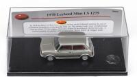TRAX TRR: 1:43 Trax TRR92 Hi-Ho Silver 1978 Leyland Mini LS 1275 2 door, no C of A, clear boxed.
