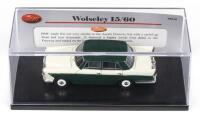 TRAX TRR: 1:43 Trax TRR18 Green and White 2 tone Wolseley 15/60 Sedan, no C of A, clear boxed.