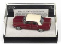 TRAX OPAL: 1:43 Trax Opal Series TO 01 Maroon and White 1963 Holden EH Special Sedan, no C of A, clear case in custom box.