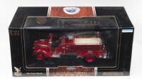 FIRE FIGHTERS: 1:24 Yat Ming Signature Series Georgetown Engine Co No 1 1938 Ford Fire Engine, C of A, boxed.