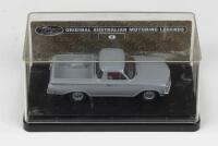 TRAX: 1:43 scale Trax Original Australian Motoring Legends Series TR54C Grey 1963 Holden EH Ute, clear boxed.