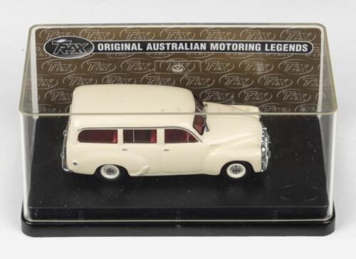 205 · TRAX: 1:43 scale Trax Original Australian Motoring Legends Series TR65 Cream 1954 Holden FJ Station Wagon, clear boxed.