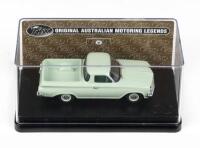 TRAX: 1:43 scale Trax Original Australian Motoring Legends Series TR54 pale Green 1963 Holden EH Ute, clear boxed.