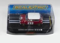 SCALEXTRIC: 1:32 scale Scalextric Red and White Morris Mini Cooper S No 37, Paddy Hopkirk 1964, no C of A, clear display boxed.