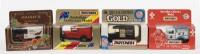 MATCHBOX: Set of 4 1:64 Matchbox Ford Vans, 1 Gold Series Kellogg's Corn Flakes Model T, 1 Haigh's Chocolate Model T, 1 Camperdown Children's Hospital Model 'A', and 1 P.M.G. Royal Mail Model 'A', all clear boxed.