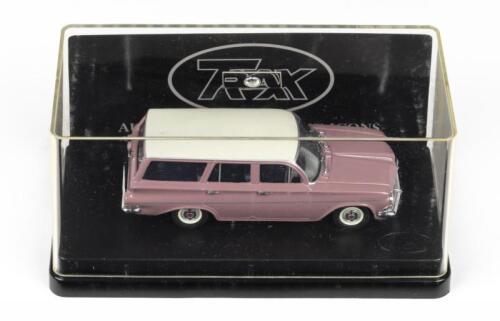 222 · TRAX AUSTRALIAN MOTORING ICONS: 1:43 scale Trax Australian Motoring Icons Series TR41C, Penola Rose 1962 Holden EJ Station Wagon, clear case, boxed.