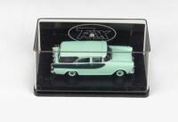 TRAX AUSTRALIAN MOTORING ICONS: 1:43 scale Trax Australian Motoring Icons Series TR87C, Glade Green and Woodsman Green 1960 Holden FB Special Station Sedan, clear case, boxed.