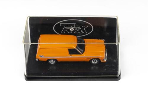 244 · TRAX AUSTRALIAN MOTORING ICONS: 1:43 scale Trax Australian Motoring Icons Series TR23D, Valencia Orange 1977 Holden HZ Sandman Van, clear case, boxed.