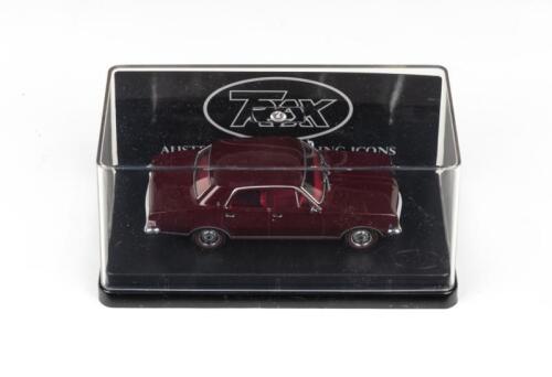 246 · TRAX AUSTRALIAN MOTORING ICONS: 1:43 scale Trax Australian Motoring Icons Series TR68B, Burgundy Metallic 1968 Holden HK Premier Sedan, clear case, boxed.
