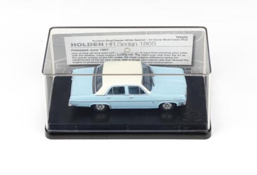 248 · TRAX AUSTRALIAN MOTORING ICONS: 1:43 scale Trax Australian Motoring Icons Series TR32G, Kurrewa Blue with Glacier White roof 1967 Holden HR Sedan 186S, clear case, boxed.