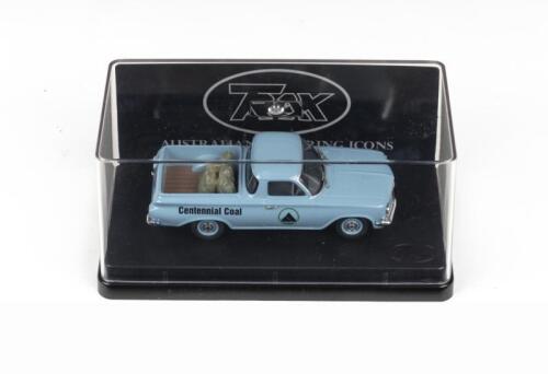 247 · TRAX AUSTRALIAN MOTORING ICONS: 1:43 scale Trax Australian Motoring Icons Series TR54G, Pale Blue 1963 Centennial Coal Holden EH Ute, clear case, boxed.
