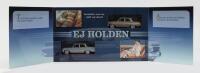 TRAX: 1:43 Scale Trax TRS39 40th Anniversary EJ Holden Set , 1 Euroa Gold with Ivory roof, and 1 Grey Metallic with Ivory roof, clear displayed in custom box.