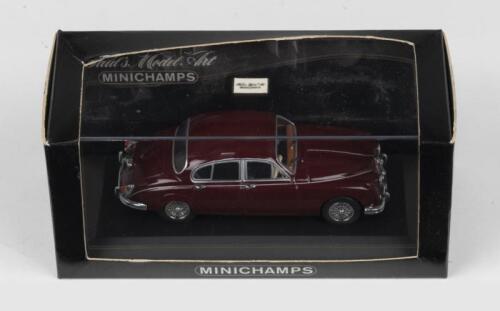 268 · MINICHAMPS: 1:43 scale Minichamps Dark Red 1959-1967 Jaguar Mark II Saloon, display boxed.
