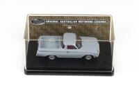 TRAX ORIGINAL AUSTRALIAN MOTORING LEGENDS: 1:43 scale Trax Original Australian Motoring Legends series TR54C Gundagi Grey 1963 Holden EH Ute, clear display boxed.