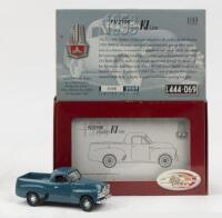 CLASSIC CARLECTABLES: 1:43 Classic Carlectables 50th Anniversary of Holden Calvert Blue 1953 Holden FJ/2106 Ute, No 306 of 2500, C of A, clear displayed in custom box.