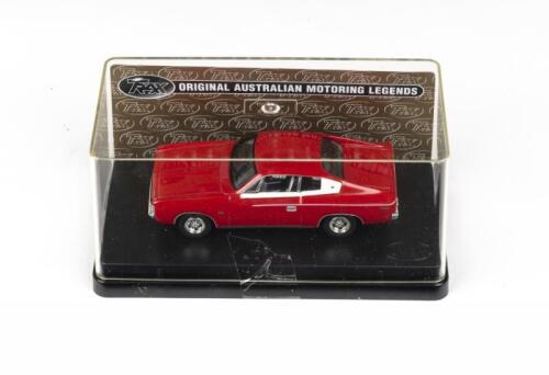 279 · TRAX ORIGINAL AUSTRALIAN MOTORING LEGENDS: 1:43 scale Trax Original Australian Motoring Legends series TR11J Vintage Red 1972 Valiant VH V8 Charger, clear display boxed.