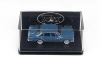 TRAX AUSTRALIAN MOTORING ICONS: 1:43 scale Trax Australian Motoring Icons Series TR35F, Deep Blue 1962 Chrysler R Series Valiant Sedan, clear case, boxed.
