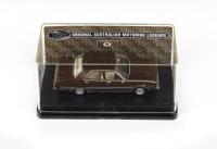 TRAX ORIGINAL AUSTRALIAN MOTORING LEGENDS: 1:43 scale Trax Original Australian Motoring Legends Series TR42E Brown 1974 Leyland P76 Targa Florio Sedan, clear case, boxed.