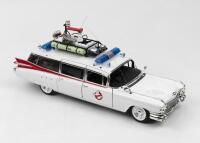 GHOSTBUSTERS: 1:18 scale Hot Wheels Elite Ghostbusters ECTO-1 Cadillac Ambulance, no C of A, boxed. - 2