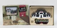 CORGI CAFE CONNECTION: 1:50 scale Corgi Cafe Connection model set CC10801, consisting of 1 Morton C Cullimore & Son Ltd Foden S21 Tipper with Gravel Load, and 1 "the Towers" Cafe & Truckstop, Limited Edition No 1894 of 2700 worldwide, C of A, custom displ