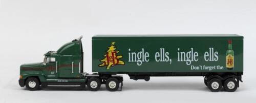 329 · MATCHBOX COLLECTIBLE TRUCK & TRAILER: 1:58 scale Matchbox Collectible Series KS190SA-M Jim Beam The Spirit of J&B Freightliner Truck & Trailer, boxed.