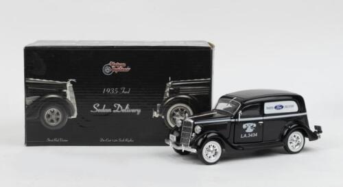 331 · UNIQUE REPLICAS: 1:24 scale Unique Replicas Black 1935 Ford Parts Delivery Sedan, no C of A, custom boxed.