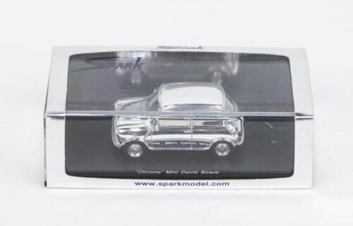 345 · CHROME MINI: 1:43 scale Spark model "Chrome" David Bowie Mini, clear custom display boxed.