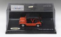 MINI MOKE: 1:43 scale Vitesse Classic Cars of Great Britain 21151 Red with Black roof 1964 Mini Moke, 1 of a Limited Edition of 1104, clear display boxed.
