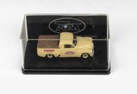 TRAX AUSTRALIAN MOTORING ICONS: 1:43 scale Trax Australian Motoring Icons series TR25H Cream 1951 Holden 50-2106 Stanbridge Hobby Shop 60th Anniversary Commemorative Ute, clear display boxed.