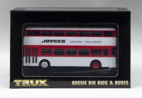 TRUX AUSSIE BIG RIGS & BUSES: 1:76 scale Trux Aussie Big Rigs & Buses Series TX10B 1961 Leyland Atlantean PDR1/1 Double Decker Bus Urunga and Bellingen NSW, clear display boxed.