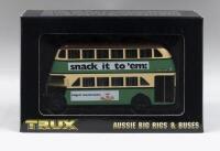 TRUX AUSSIE BIG RIGS & BUSES: 1:76 scale Trux Aussie Big Rigs & Buses Series TX2E 1947 Albion Venturer Double Decker Bus Chatswood Station Sydney, clear display boxed.