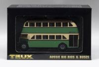 TRUX AUSSIE BIG RIGS & BUSES: 1:76 scale Trux Aussie Big Rigs & Buses Series TX2B 1947 Albion Venturer Double Decker Bus La Perouse to Botany Bay Sydney, clear display boxed.