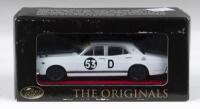 TRAX AUSTRALIAN MOTORING LEGENDS: 1:43 scale Trax Australian Motoring Legends Originals series TR9C White 1967 Ford XR Falcon Racing Sedan #53D, as controversially raced by the Geoghegan Brothers at Bathurst, clear display boxed.
