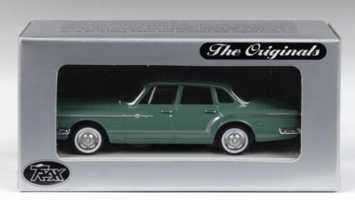 414 · TRAX THE ORIGINALS 1:43 scale Trax The Originals series TR35C Sage Green 1962 Chrysler "R" Series Valiant Sedan, clear display boxed.