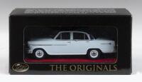 TRAX THE ORIGINALS 1:43 scale Trax The Originals series TR40 Elk Blue and Teal Blue 1956 Holden FE Special Sedan, clear display boxed.