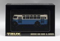 TRUX AUSSIE BIG RIGS & BUSES: 1:76 scale Trux Aussie Big Rigs & Buses Series TX7 1952 Leyland OPS2 Single Decker Bus Canterbury to Bankstown Sydney, clear display boxed.