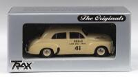 TRAX AUSTRALIAN MOTORING LEGENDS: 1:43 scale Trax Australian Motoring Legends Originals TR15C 1953 (inaugural) Redex Trial Beige Lex Davidson Holden 48-215 Racing Sedan #41, custom display boxed.