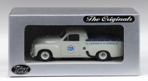 467 · TRAX AUSTRALIAN MOTORING LEGENDS: 1:43 scale Trax Australian Motoring Legends Originals Aussie Oil series TR25E Commonwealth Oil Refineries 1951 Holden 50-2106 Ute, custom display boxed.